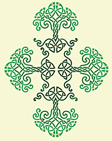 Croix - pochoir pour la décoration
