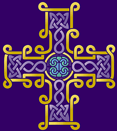 Croix en filet - pochoir pour la décoration