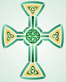 Croix celtique 2 - pochoir pour la décoration