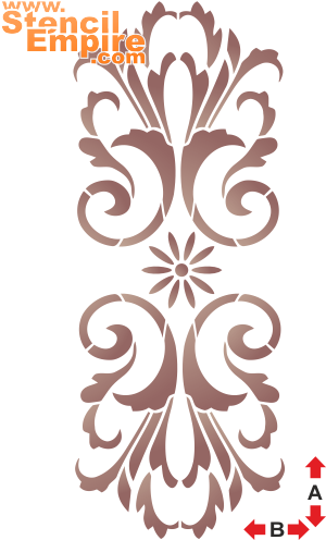 Monogramme classique 8 - pochoir pour la décoration