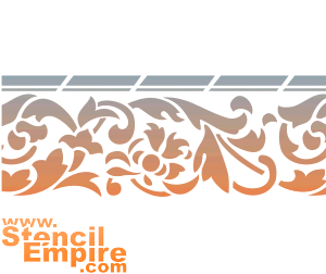 Bordure italienne (Pochoirs à motifs classiques)