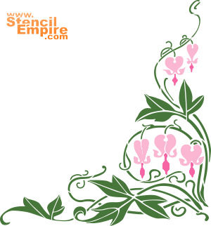 Coin fuchsia (Pochoirs d'angles)