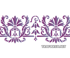 Motif médiéval 5d - pochoir pour la décoration