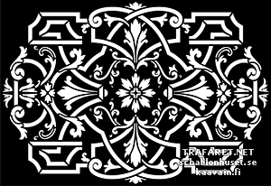 Médaillon classique 79 - pochoir pour la décoration
