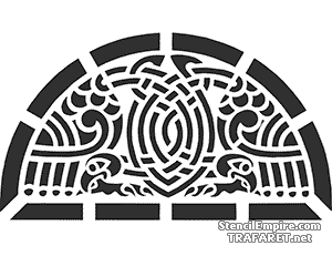 Arc celtique 44 - pochoir pour la décoration