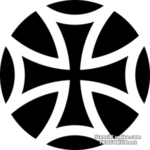 Croix celtique simple - pochoir pour la décoration