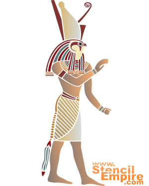 Dieu Horus - pochoir pour la décoration