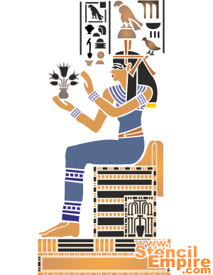 Hathor - pochoir pour la décoration