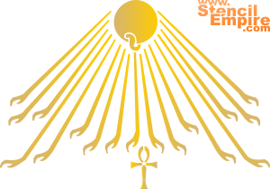 Soleil d`Athéna (Pochoirs de style égyptien)