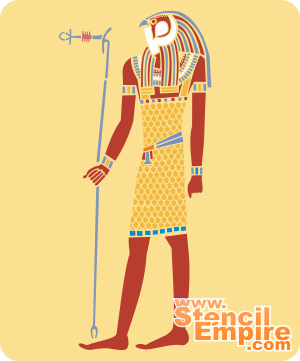 Dieu Horus - pochoir pour la décoration