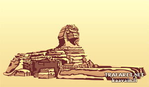 Sphinx de Gizeh - pochoir pour la décoration
