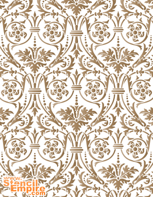 Papier peint de style Empire (Pochoirs avec motifs répétitifs)