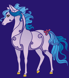 Poney - pochoir pour la décoration