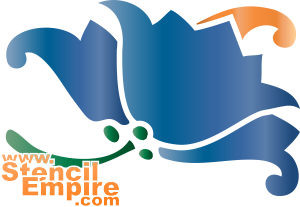 Campanule oubliée - pochoir pour la décoration