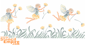 Fées et boutons d`or (Pochoirs pour fées et elfes)