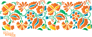 Bordure d'un conte de fées 2 - pochoir pour la décoration