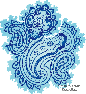 Motif cachemire 159 - pochoir pour la décoration