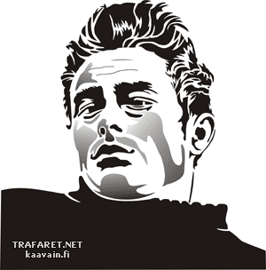 James Dean - pochoir pour la décoration