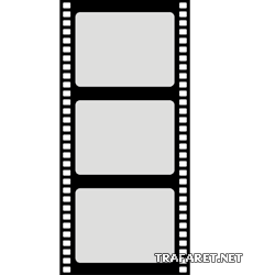 Ciné-film - pochoir pour la décoration