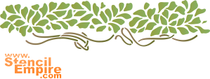 Bordure verte - pochoir pour la décoration