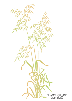 Oreilles d`avoine 1 (Pochoirs avec feuilles et branches)