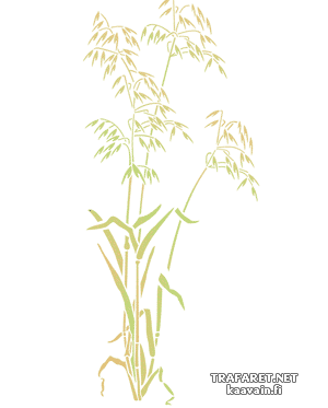 Oreilles d`avoine 2 (Pochoirs avec feuilles et branches)