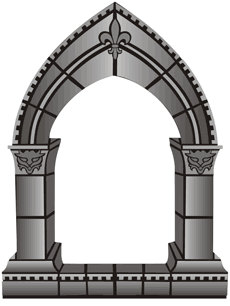 Arche des goths - pochoir pour la décoration