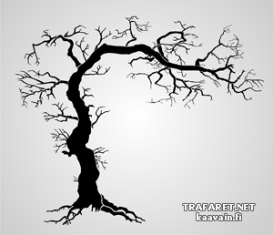 Arbre gothique (Pochoirs avec arbres et buissons)