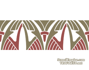 Bordure déco 016 - pochoir pour la décoration