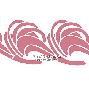 Bordure Art Nouveau 032 - pochoir pour la décoration
