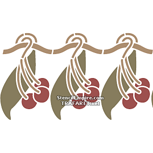 Bordure Art Nouveau 042 - pochoir pour la décoration