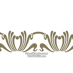 Bordure Art Nouveau 066 - pochoir pour la décoration