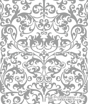Papier peint Renaissance 42 (Pochoirs avec motifs répétitifs)