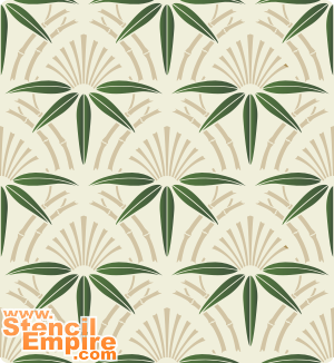 Papier peint japonais 2 - pochoir pour la décoration