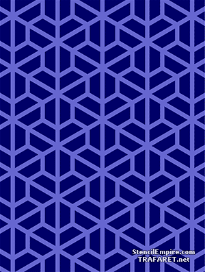 Nid d`abeille marocain (Pochoirs avec motifs répétitifs)