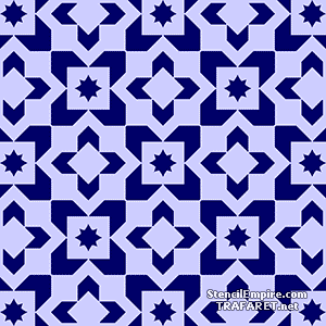 Mosaïque marocaine 06 (Pochoirs avec motifs répétitifs)