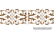 Bordure en dentelle 49 - pochoir pour la décoration