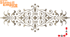 Monogramme médiéval 55 - pochoir pour la décoration