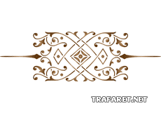 Monogramme classique 56 - pochoir pour la décoration