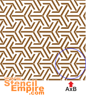 Papier peint Arabesque 01 (Pochoirs avec motifs arabes)