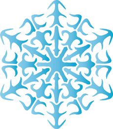 Flocon de neige XIX - pochoir pour la décoration