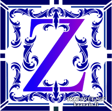 Lettre initiale Z - pochoir pour la décoration