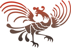 Coq dansant - pochoir pour la décoration
