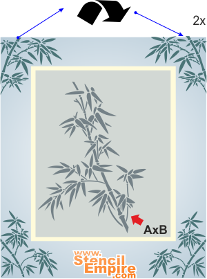 Bambous (Pochoirs de style oriental)