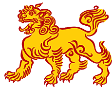 Lion de l'Est - pochoir pour la décoration