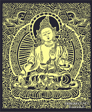 Gros Buddha - pochoir pour la décoration