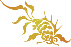 Poisson chinois - pochoir pour la décoration
