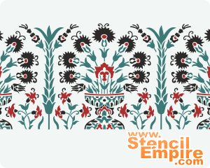 Vases ottomans - pochoir pour la décoration