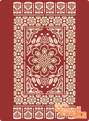 Tapis ottoman 1 - pochoir pour la décoration