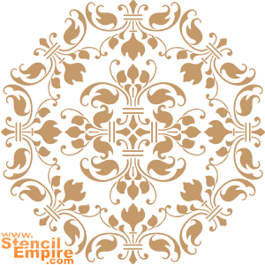 Médaillon de enaissance - pochoir pour la décoration